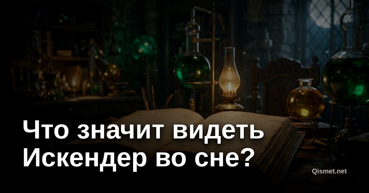 Что значит видеть Искендер во сне?