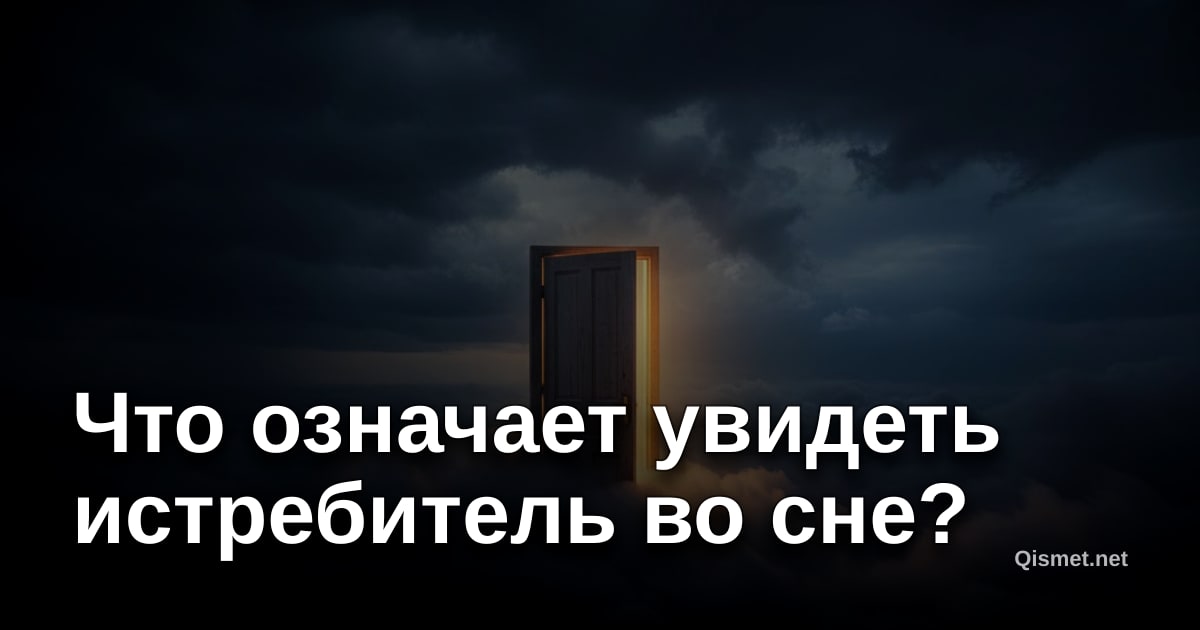 Что означает увидеть истребитель во сне?