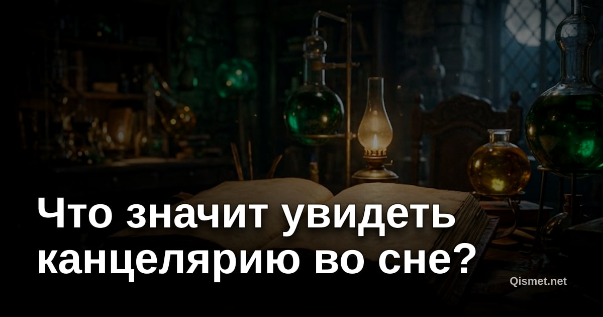 Что значит увидеть канцелярию во сне?