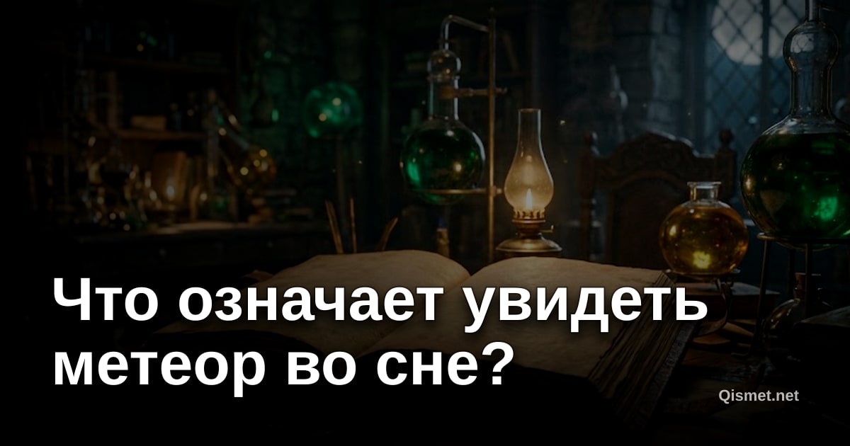 Что означает увидеть метеор во сне?