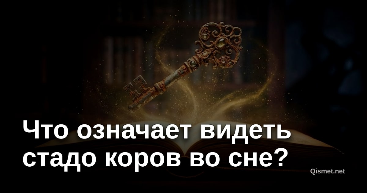 Что означает видеть стадо коров во сне?