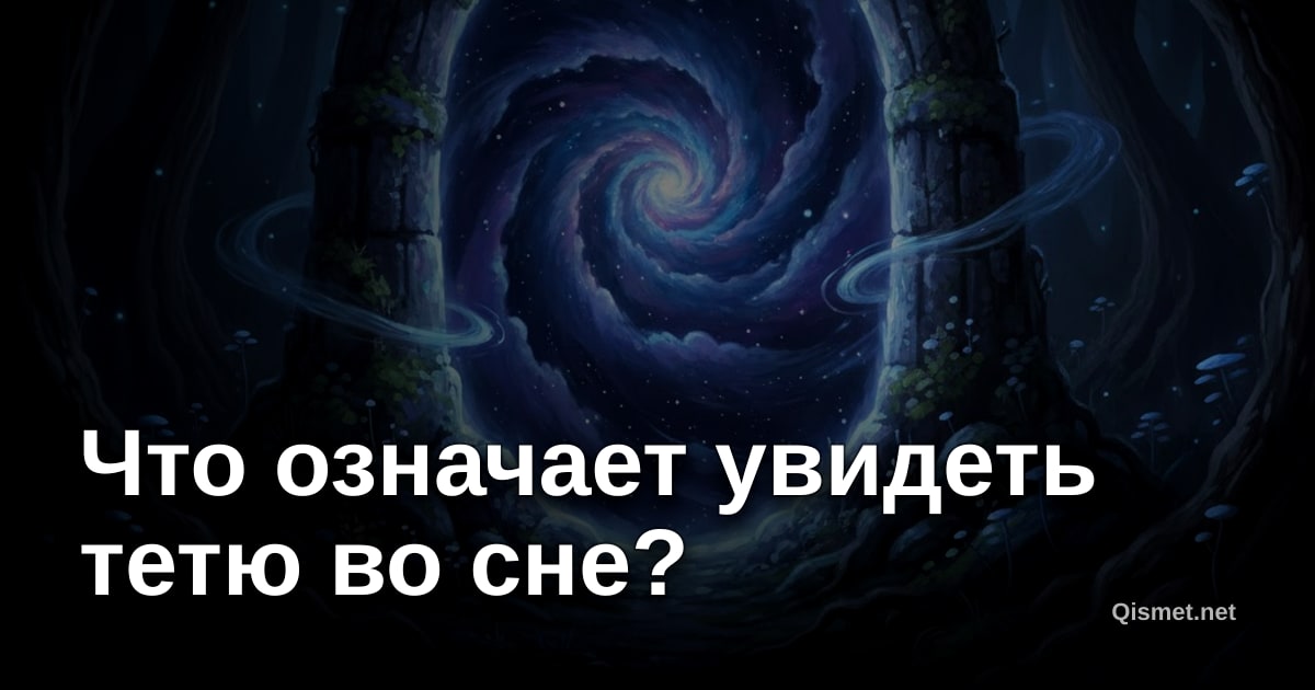 Что означает увидеть тетю во сне?
