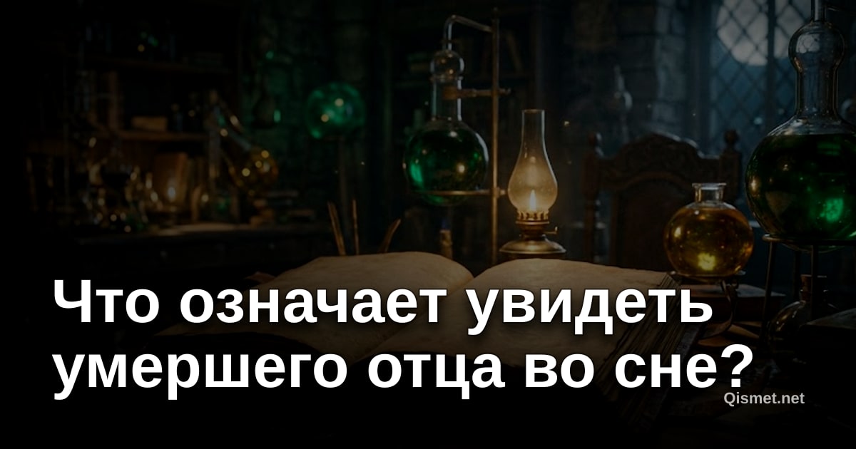 Что означает увидеть умершего отца во сне?