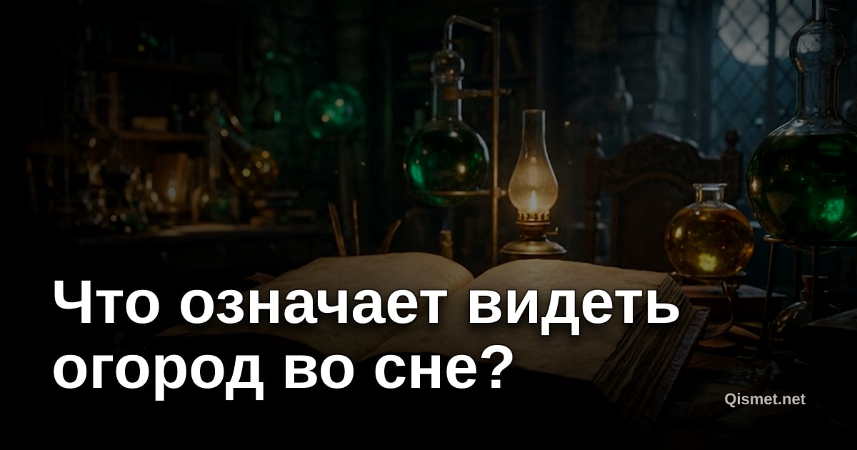 Что означает видеть огород во сне?