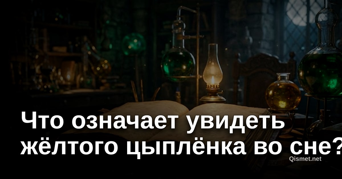 Что означает увидеть жёлтого цыплёнка во сне?