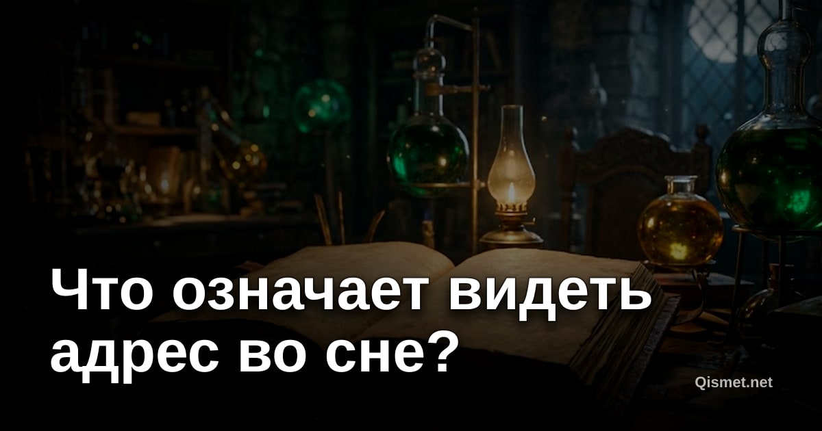 Что означает видеть адрес во сне?