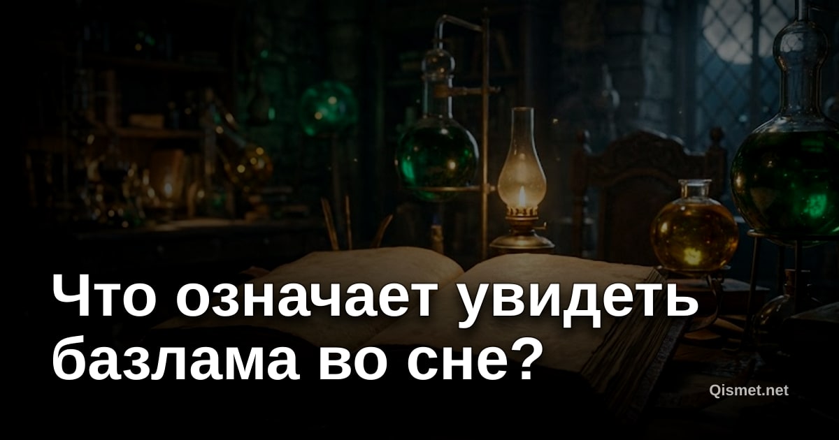 Что означает увидеть базлама во сне?