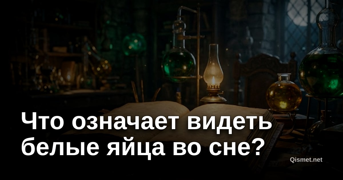 Что означает видеть белые яйца во сне?
