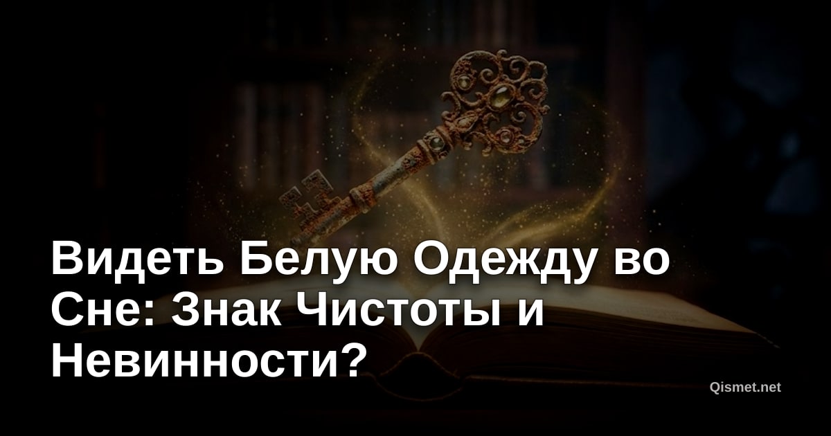 Видеть Белую Одежду во Сне: Знак Чистоты и Невинности?