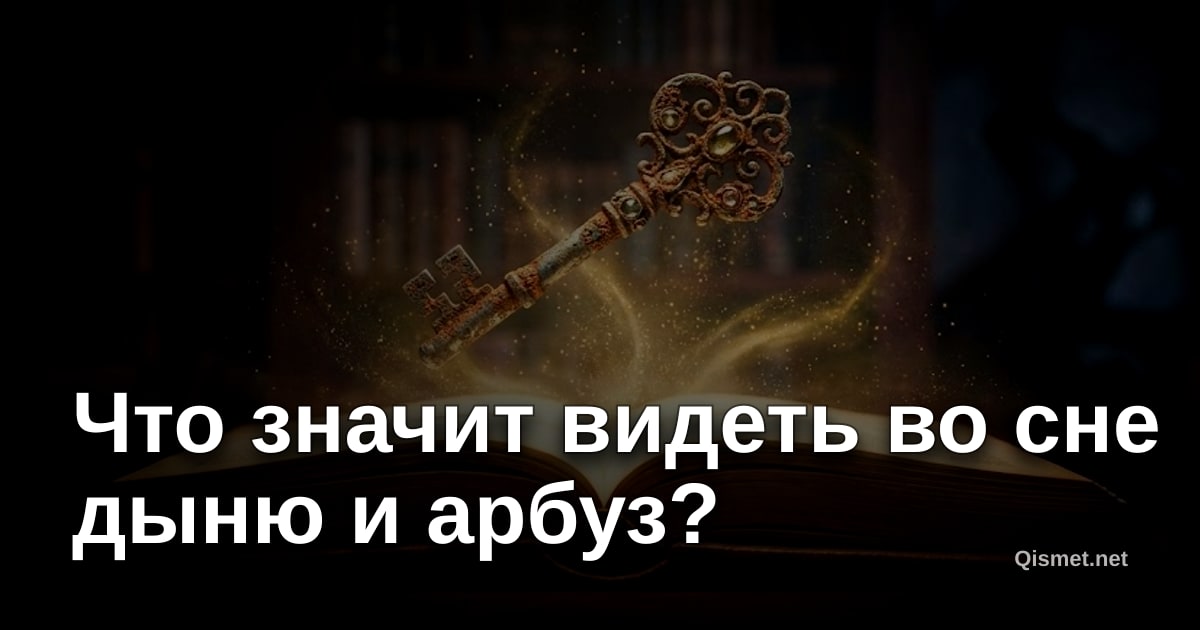 Что значит видеть во сне дыню и арбуз?