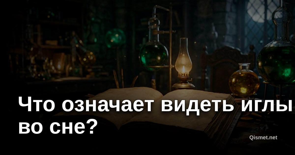 Что означает видеть иглы во сне?
