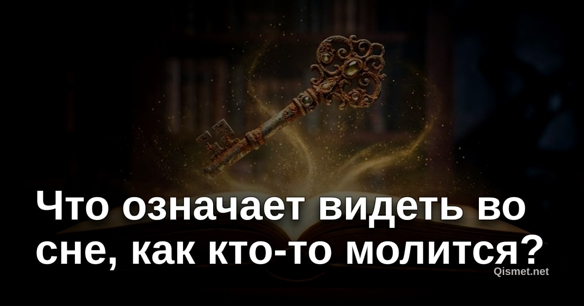 Что означает видеть во сне, как кто-то молится?