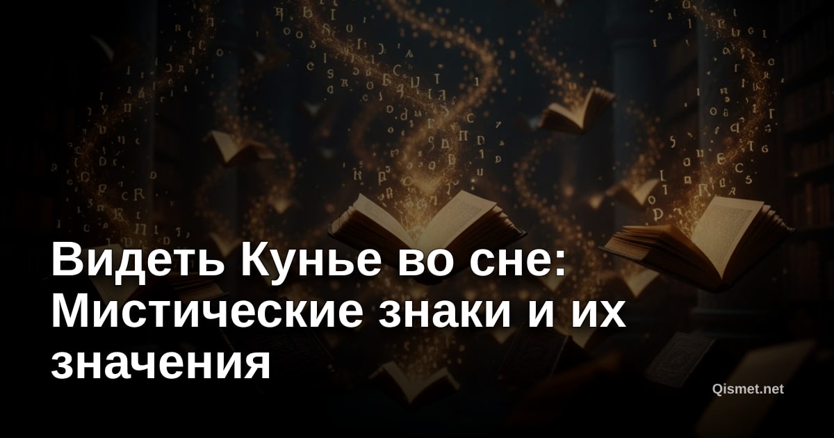 Видеть Кунье во сне: Мистические знаки и их значения