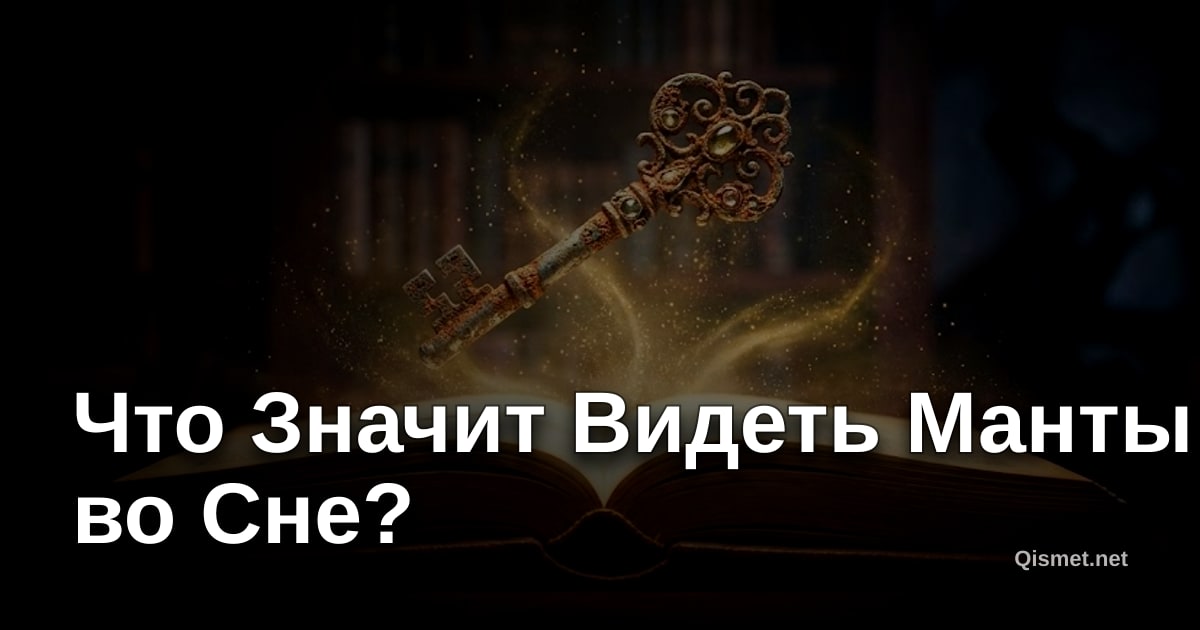 Что Значит Видеть Манты во Сне?