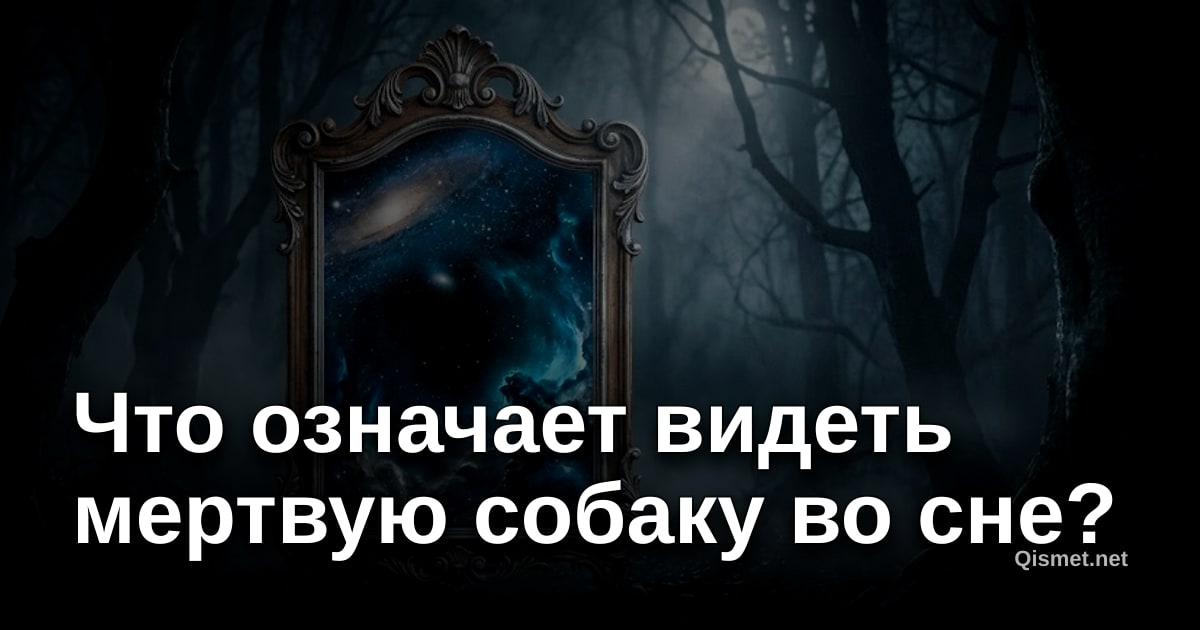 Что означает видеть мертвую собаку во сне?