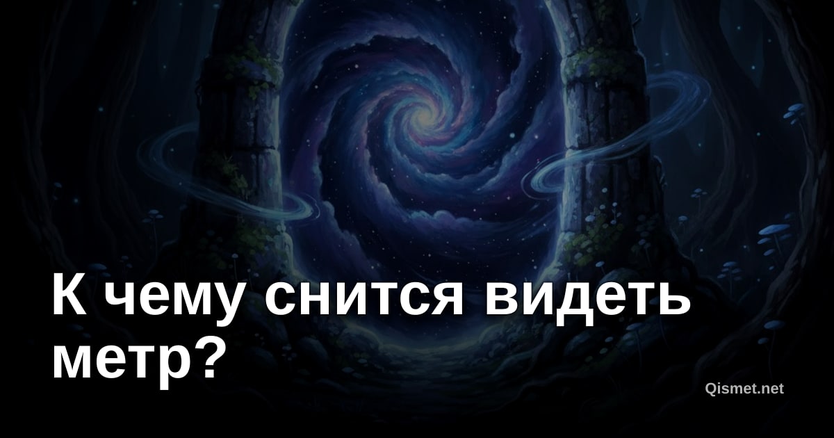 К чему снится видеть метр?