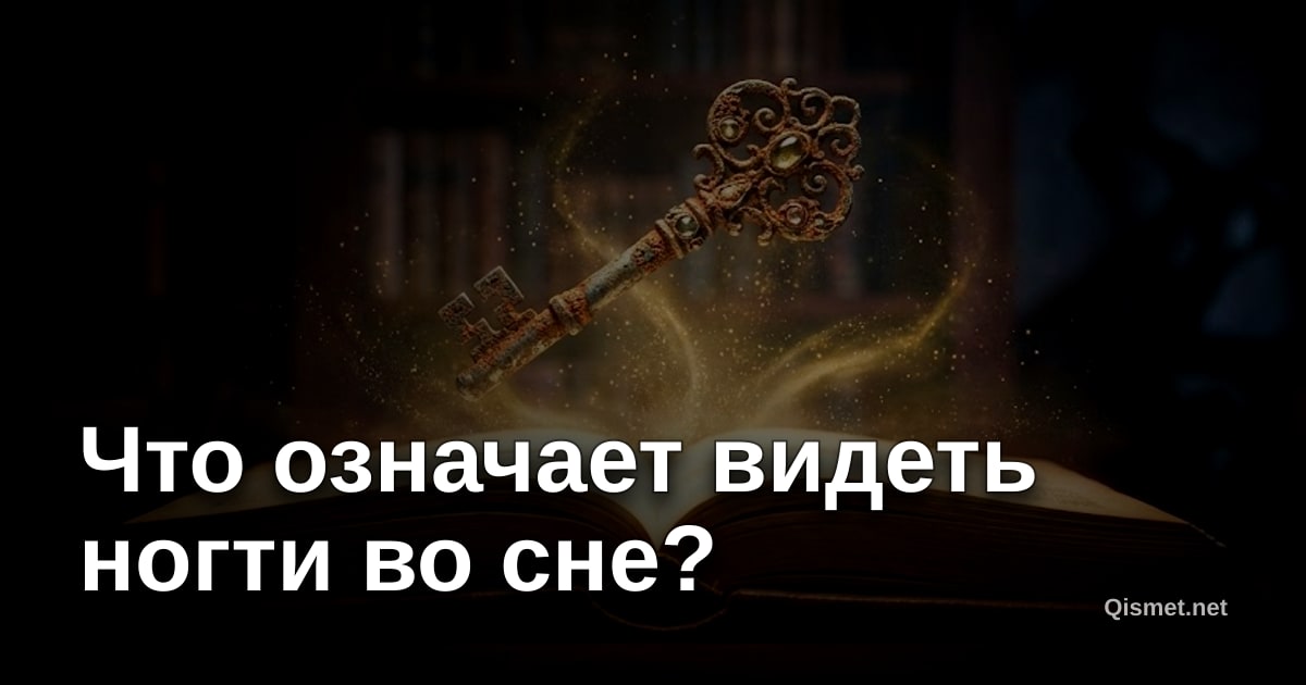 Что означает видеть ногти во сне?