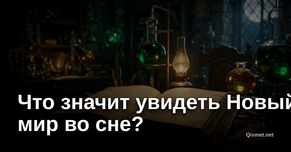 Что значит увидеть Новый мир во сне?