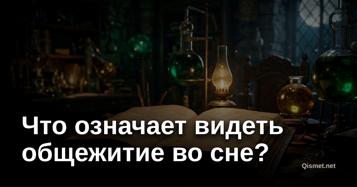 Что означает видеть общежитие во сне?