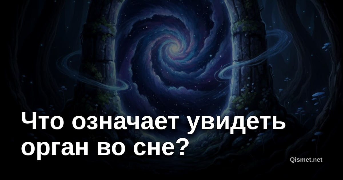 Что означает увидеть орган во сне?