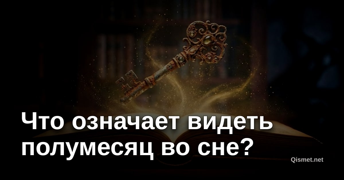 Что означает видеть полумесяц во сне?