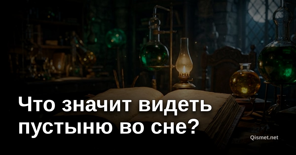 Что значит видеть пустыню во сне?