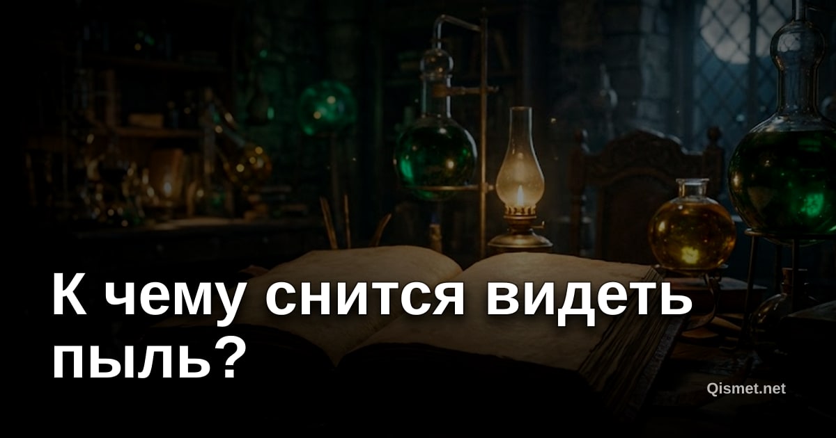 К чему снится видеть пыль?
