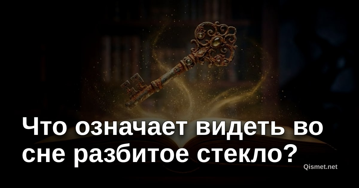 Что означает видеть во сне разбитое стекло?