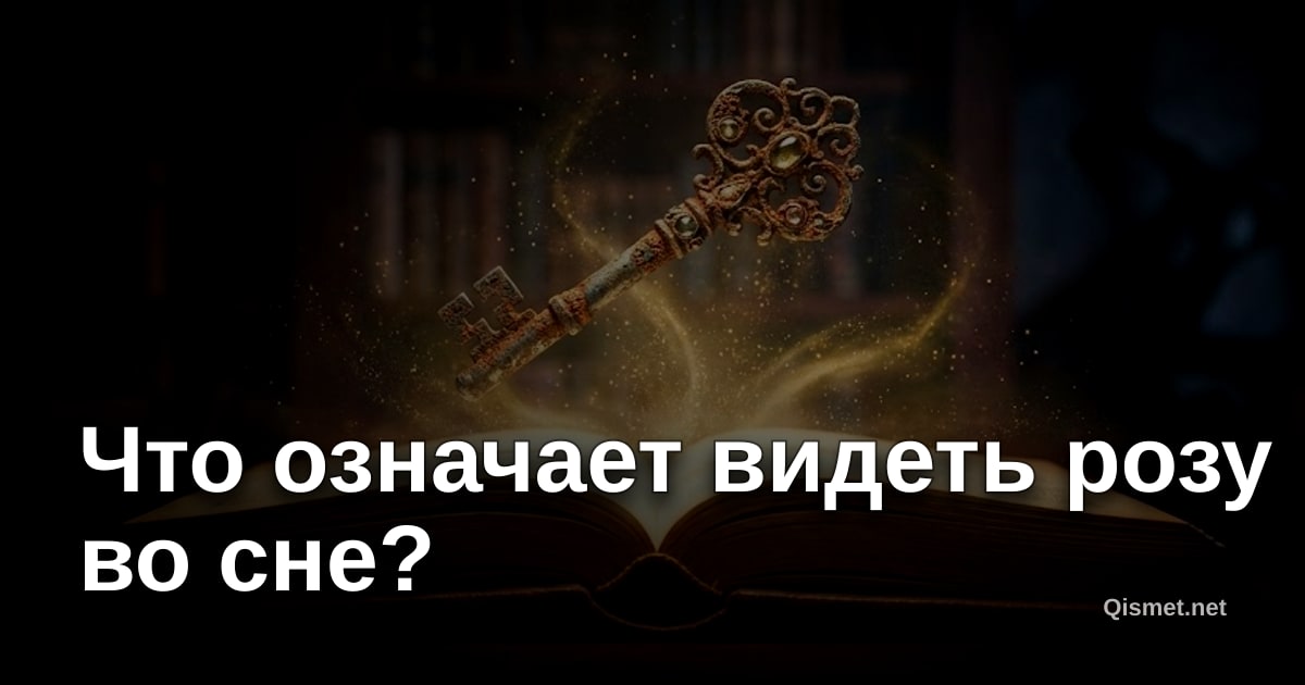 Что означает видеть розу во сне?