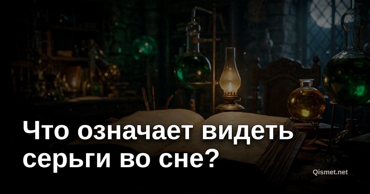 Что означает видеть серьги во сне?