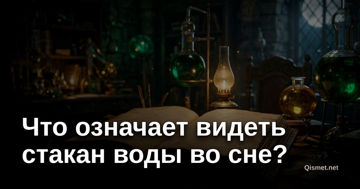 Что означает видеть стакан воды во сне?