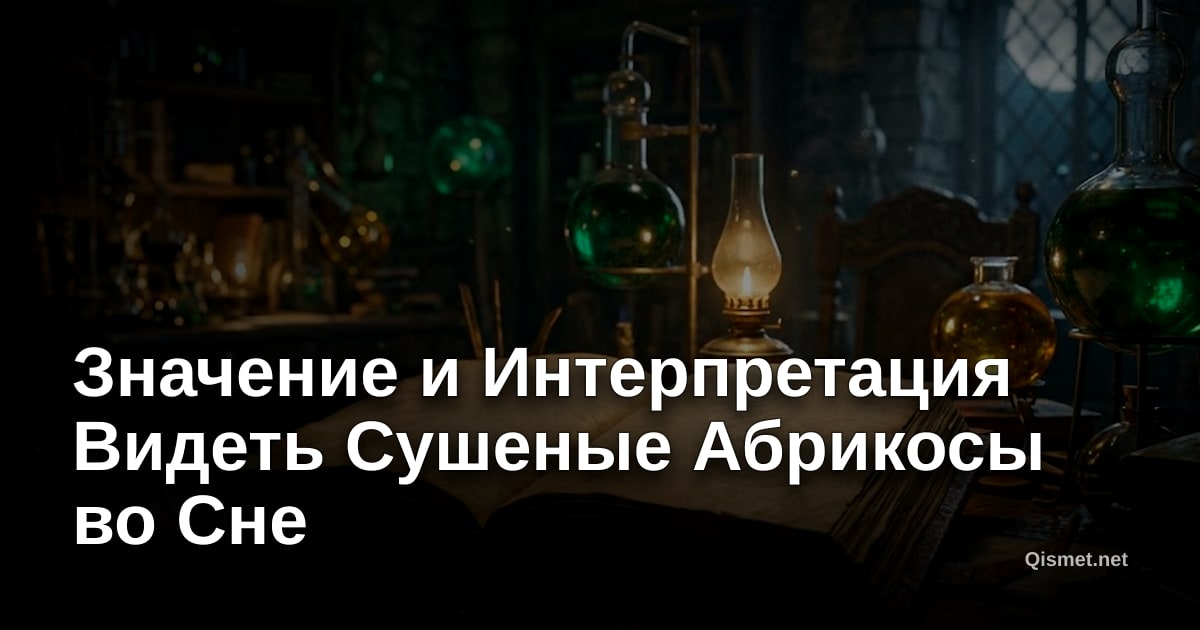 Значение и Интерпретация Видеть Сушеные Абрикосы во Сне