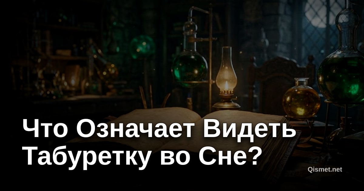 Что Означает Видеть Табуретку во Сне?