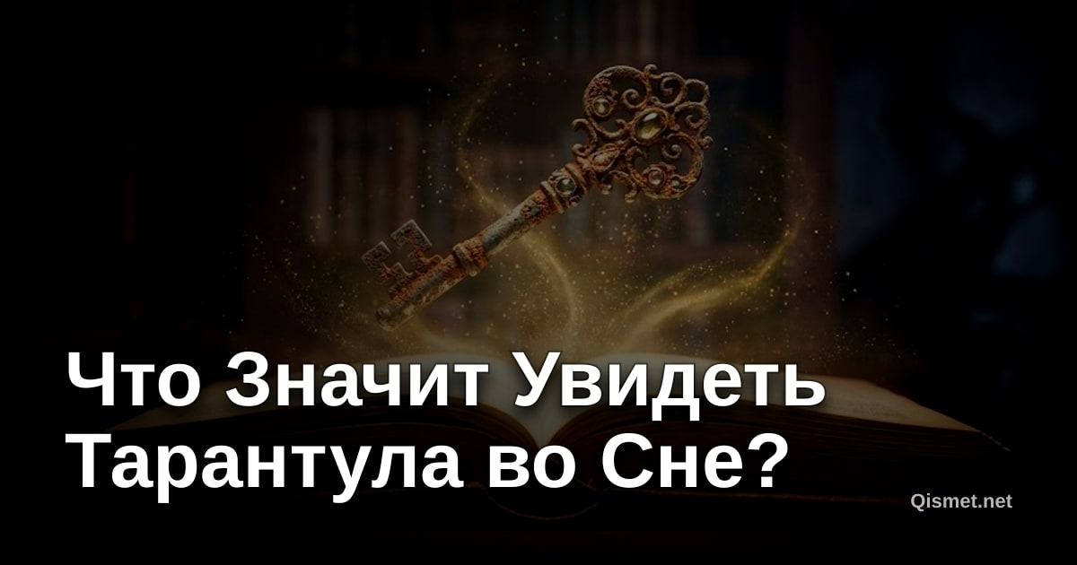 Что Значит Увидеть Тарантула во Сне?