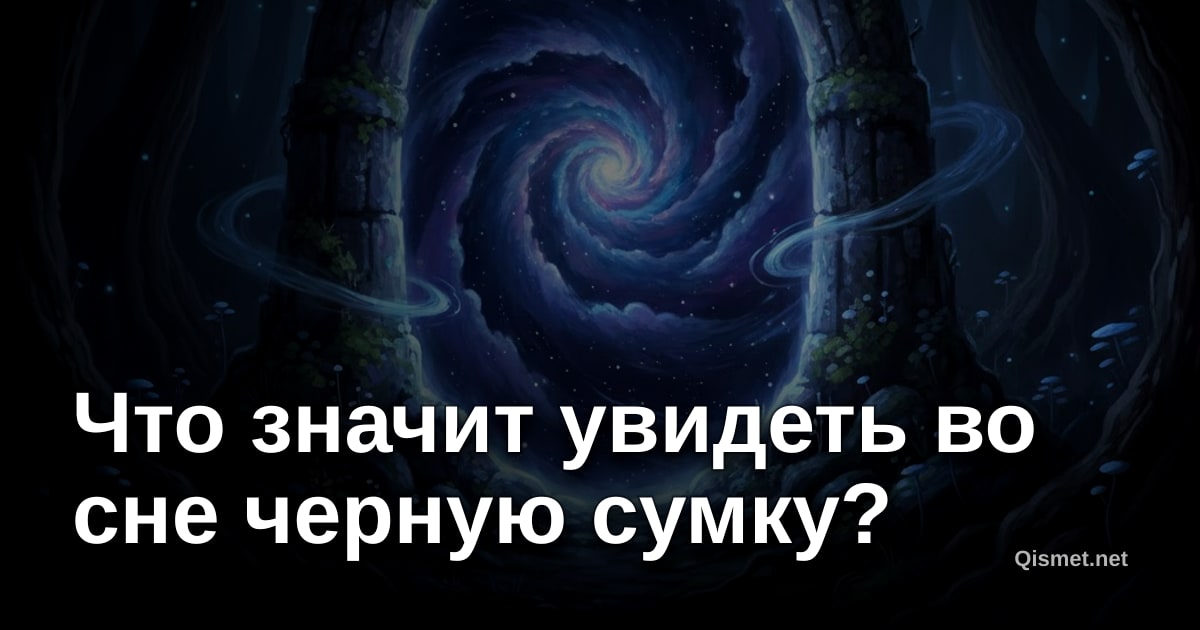 Что значит увидеть во сне черную сумку?