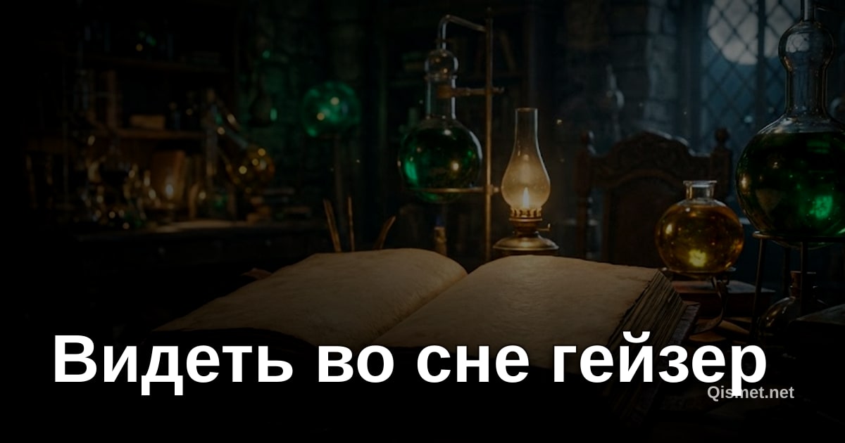 Видеть во сне гейзер