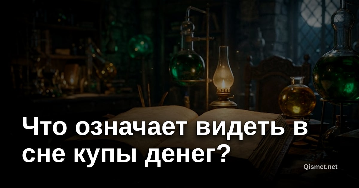 Что означает видеть в сне купы денег?