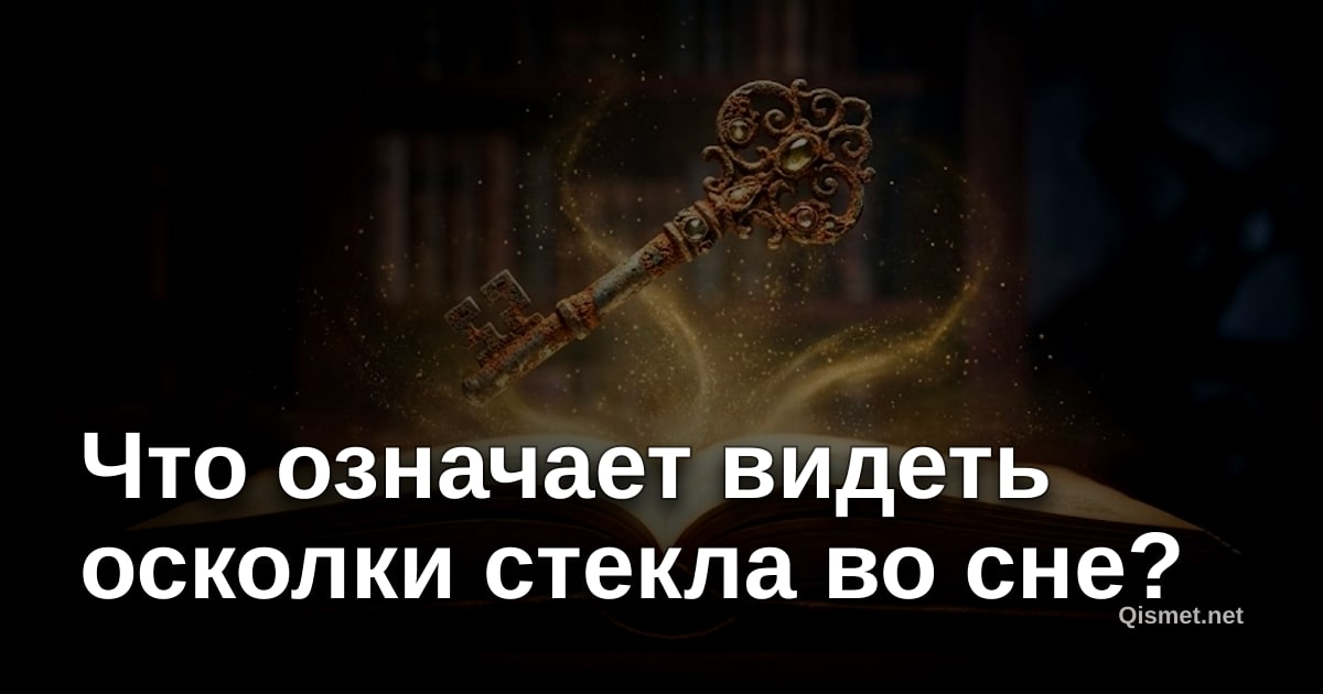 Что означает видеть осколки стекла во сне?