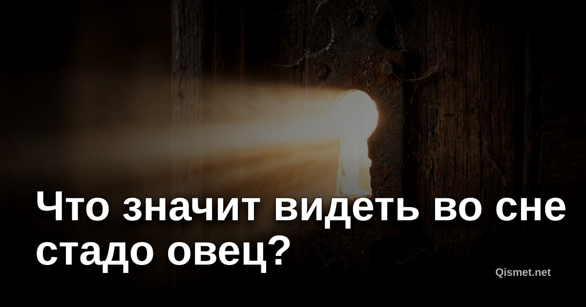 Что значит видеть во сне стадо овец?