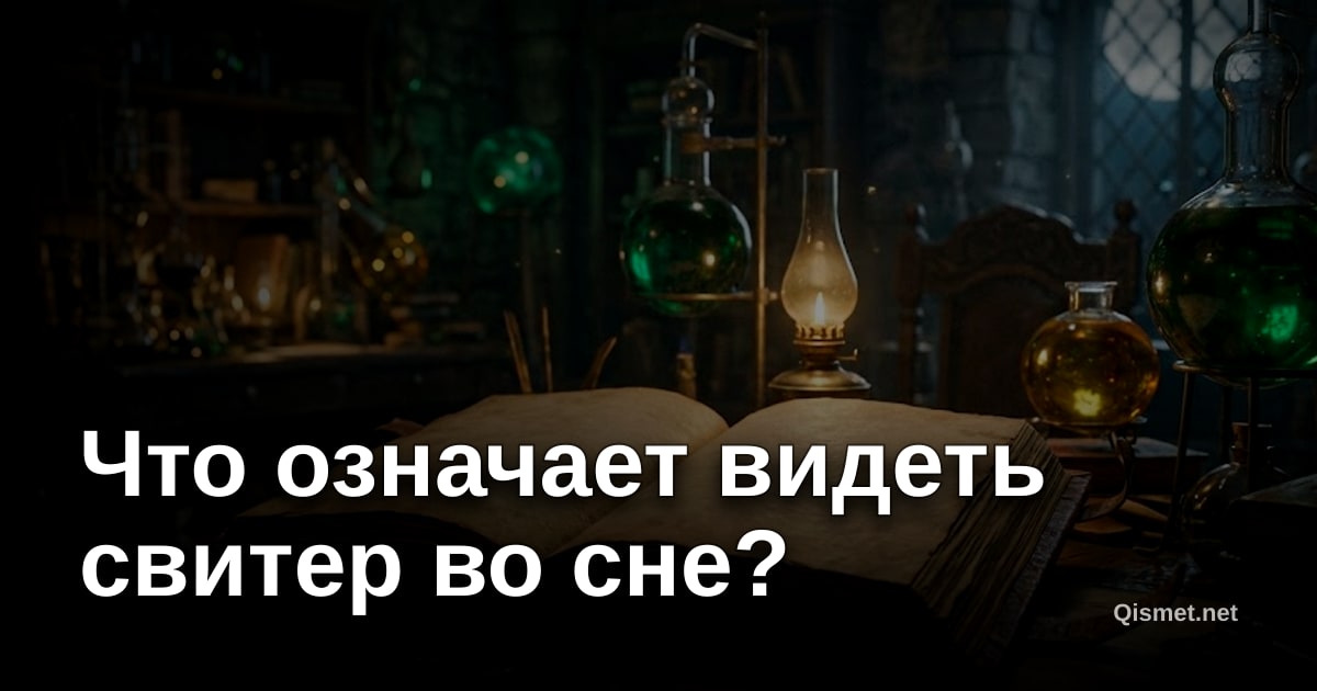 Что означает видеть свитер во сне?