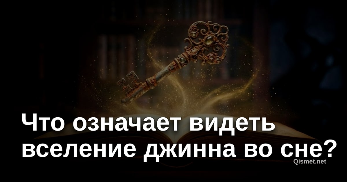 Что означает видеть вселение джинна во сне?