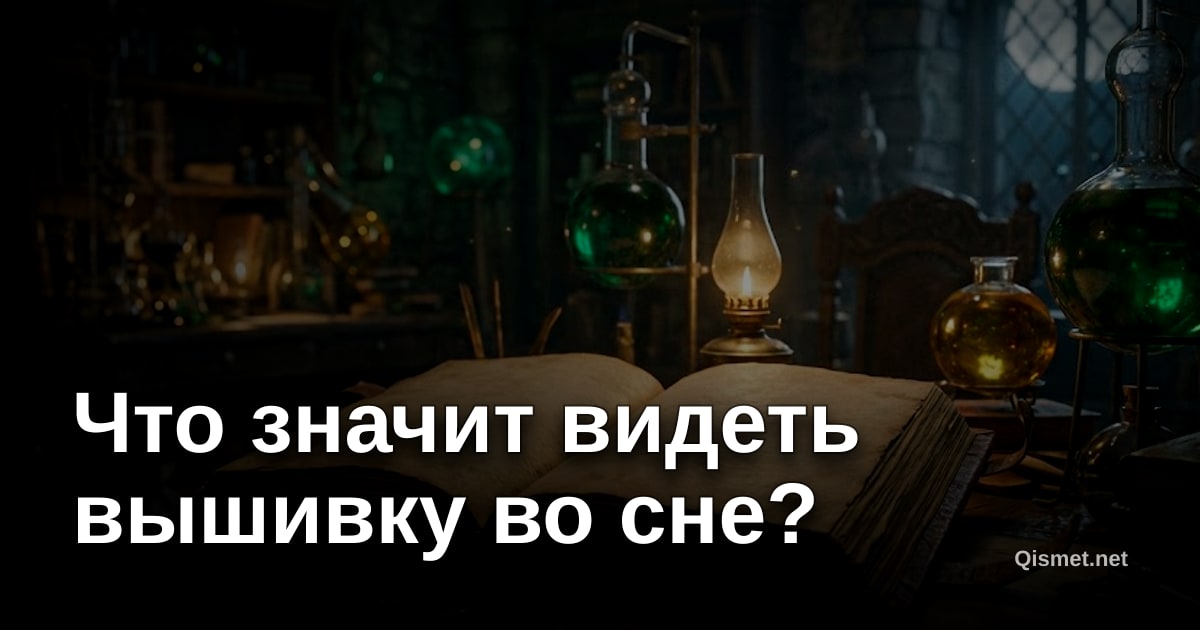 Что значит видеть вышивку во сне?