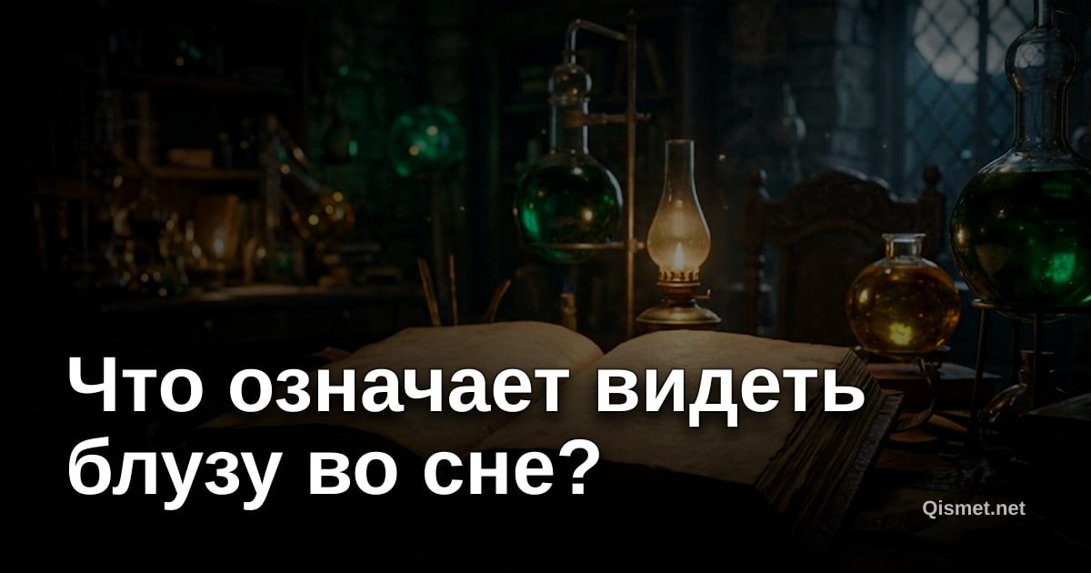 Что означает видеть блузу во сне?