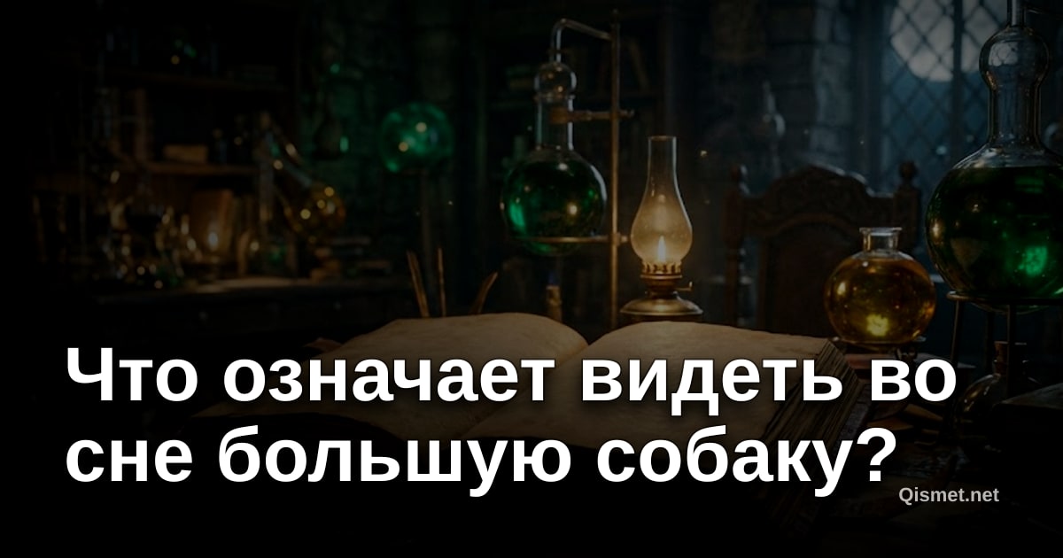 Что означает видеть во сне большую собаку?