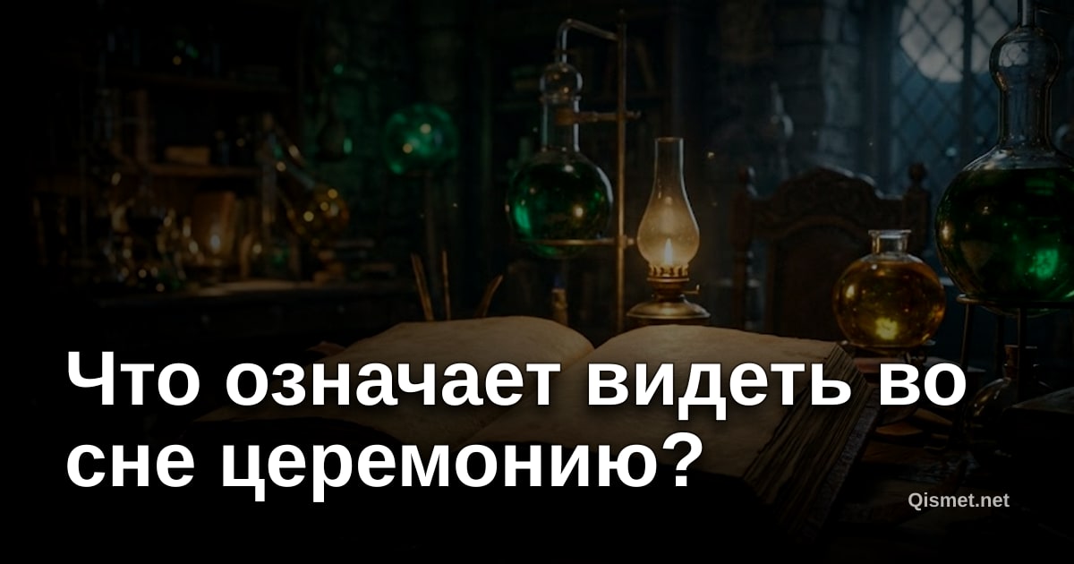 Что означает видеть во сне церемонию?