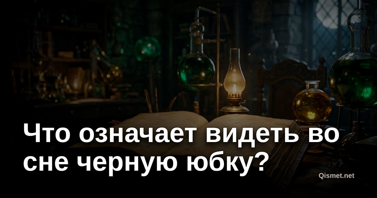 Что означает видеть во сне черную юбку?