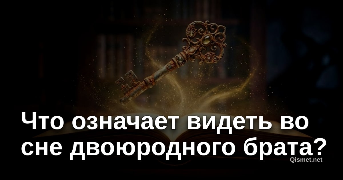 Что означает видеть во сне двоюродного брата?