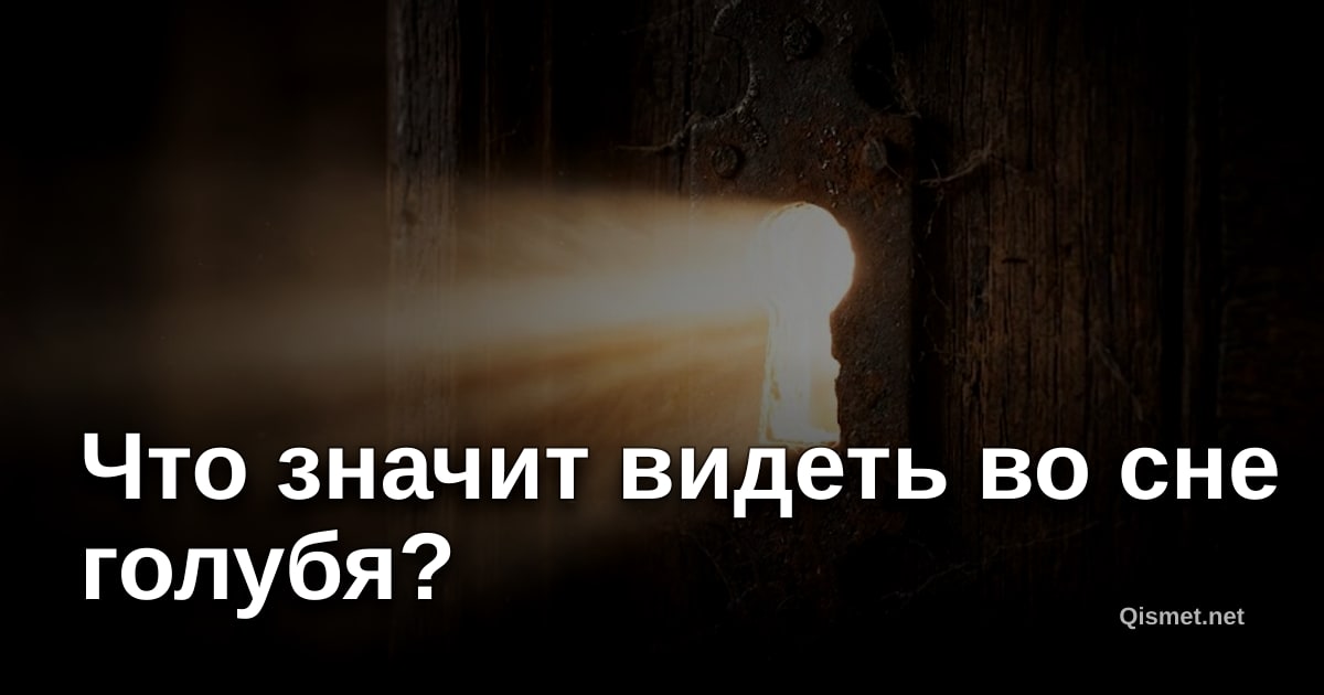 Что значит видеть во сне голубя?