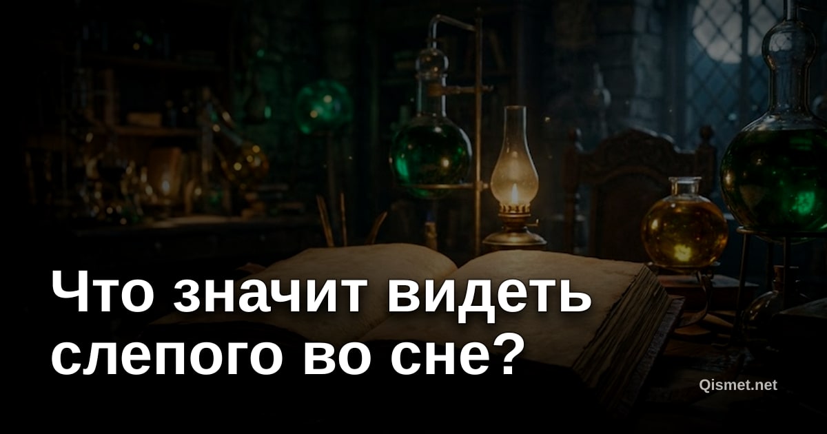 Что значит видеть слепого во сне?