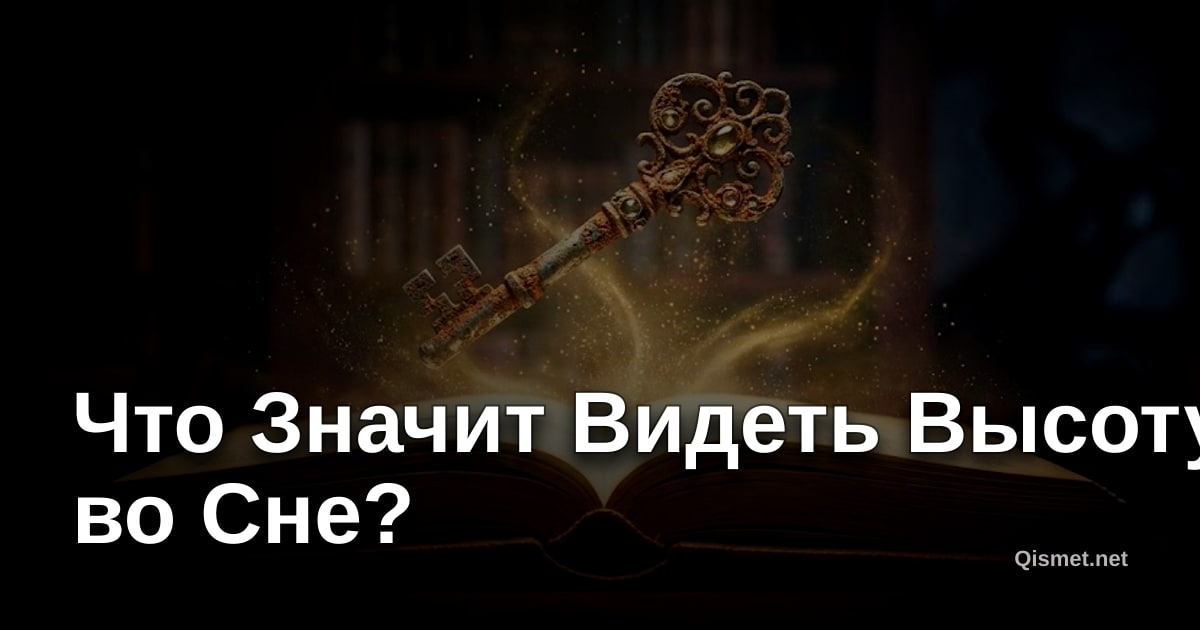 Что Значит Видеть Высоту во Сне?